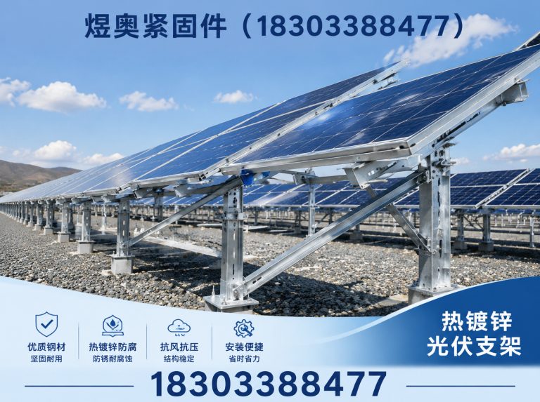 磁县热镀锌光伏支架展示图